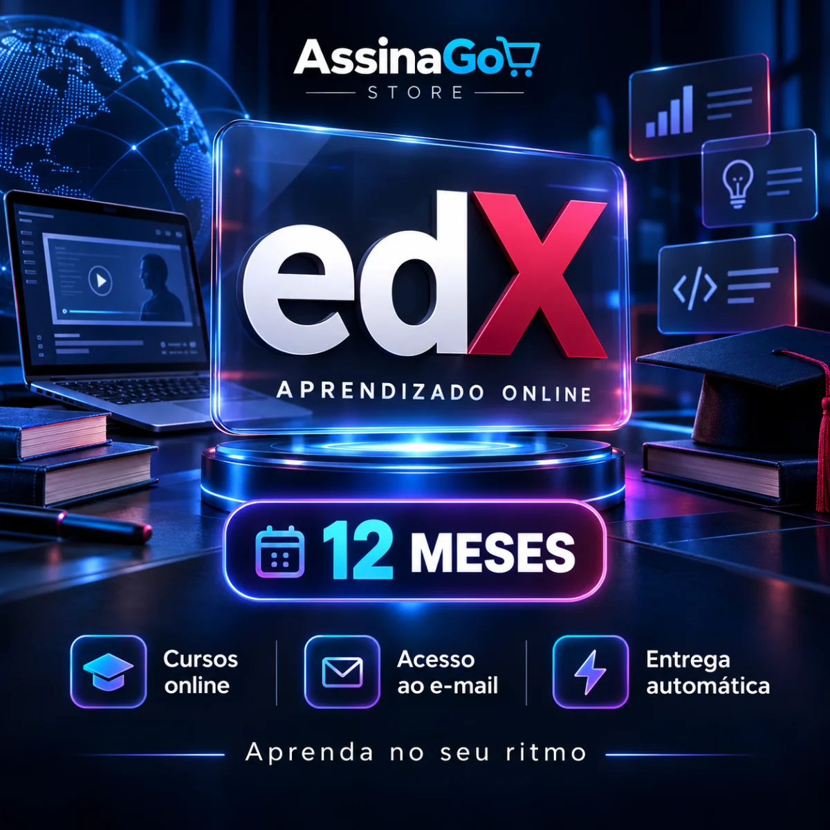 edX — 12 meses | Conta com acesso ao e-mail